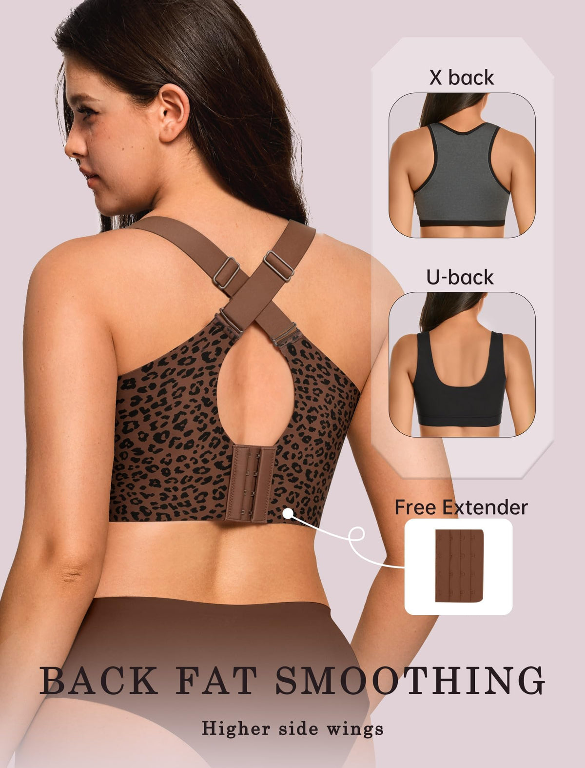 OEAK Womens Wireless Jelly Bras Plus Size Support Push Up Comfortable Bra