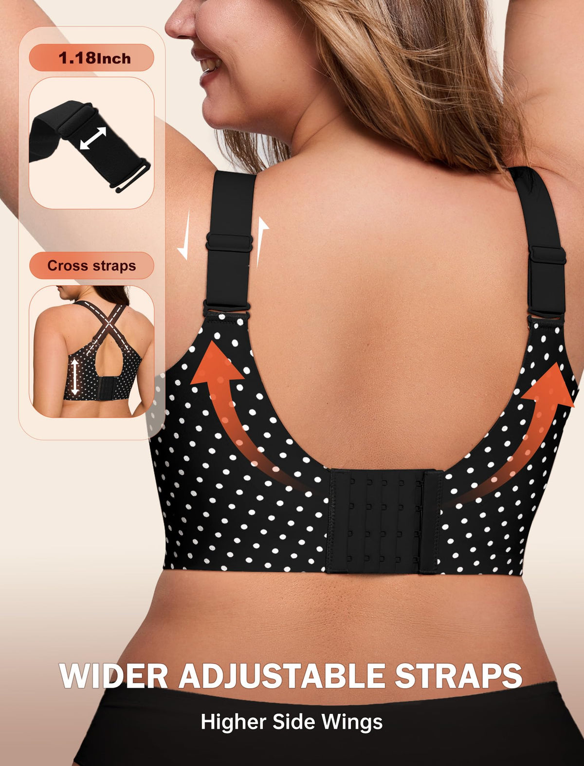 LetsJoli Jelly Bras for Women No Underwire Plus Size Push Up Supportive